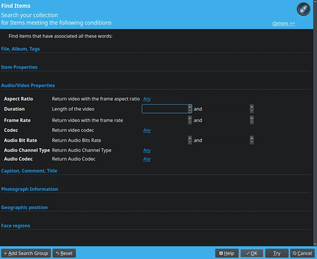 Advanced Search Tool Video Support
