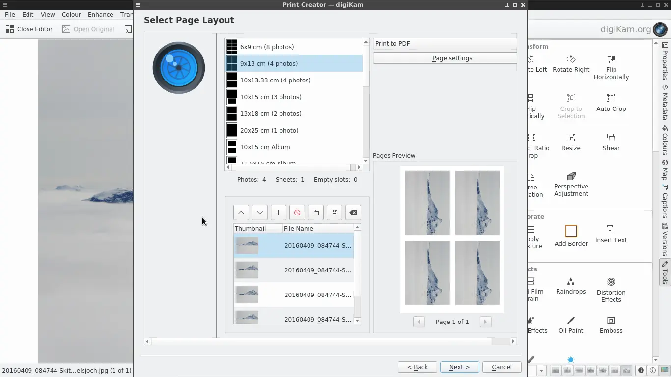 New tool for advanced printing