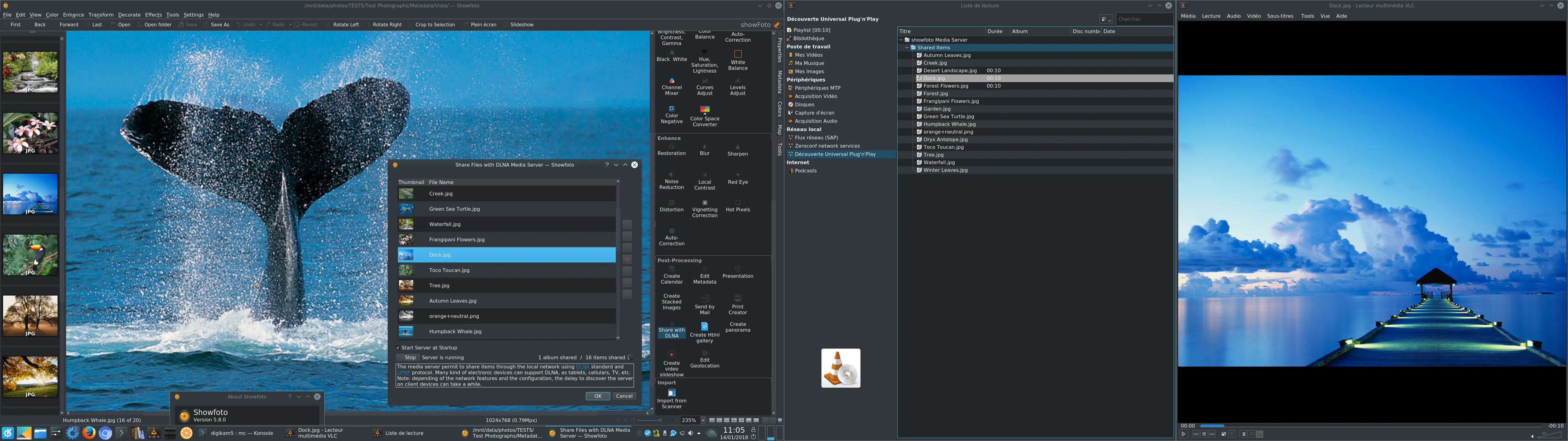 Showofoto DLNA Server Visible into VLC
