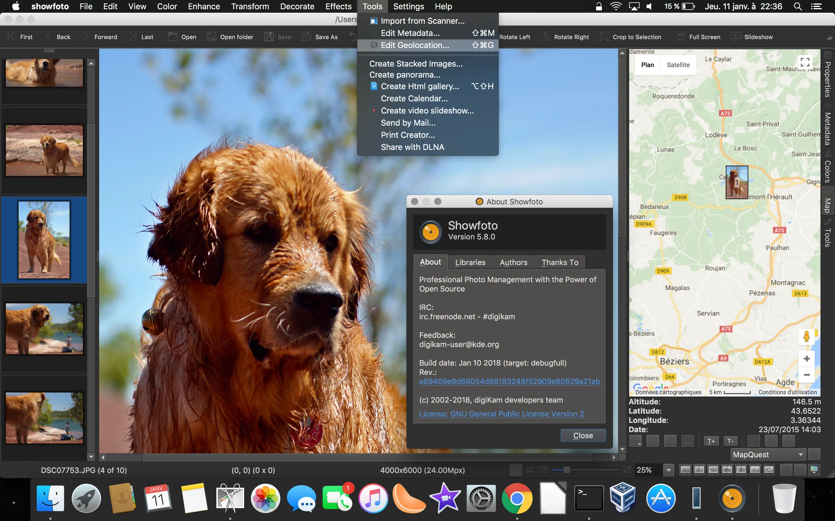 Showfoto Running Under MacOS
