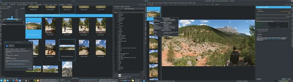 Time search and Lens correction tool