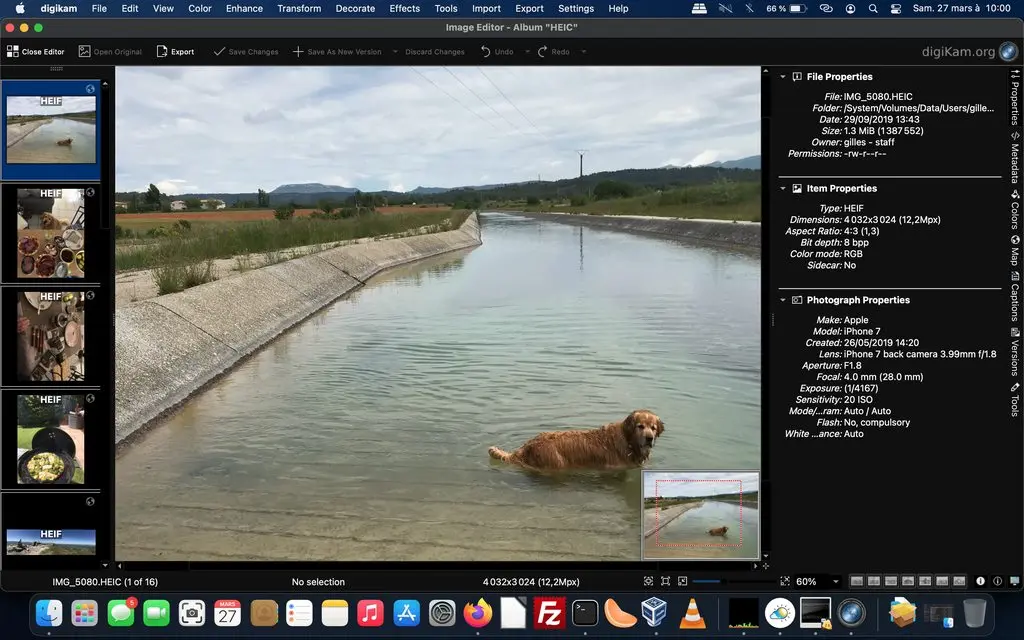 digikam 7.2.0 Image Editor Opening HEIF Image