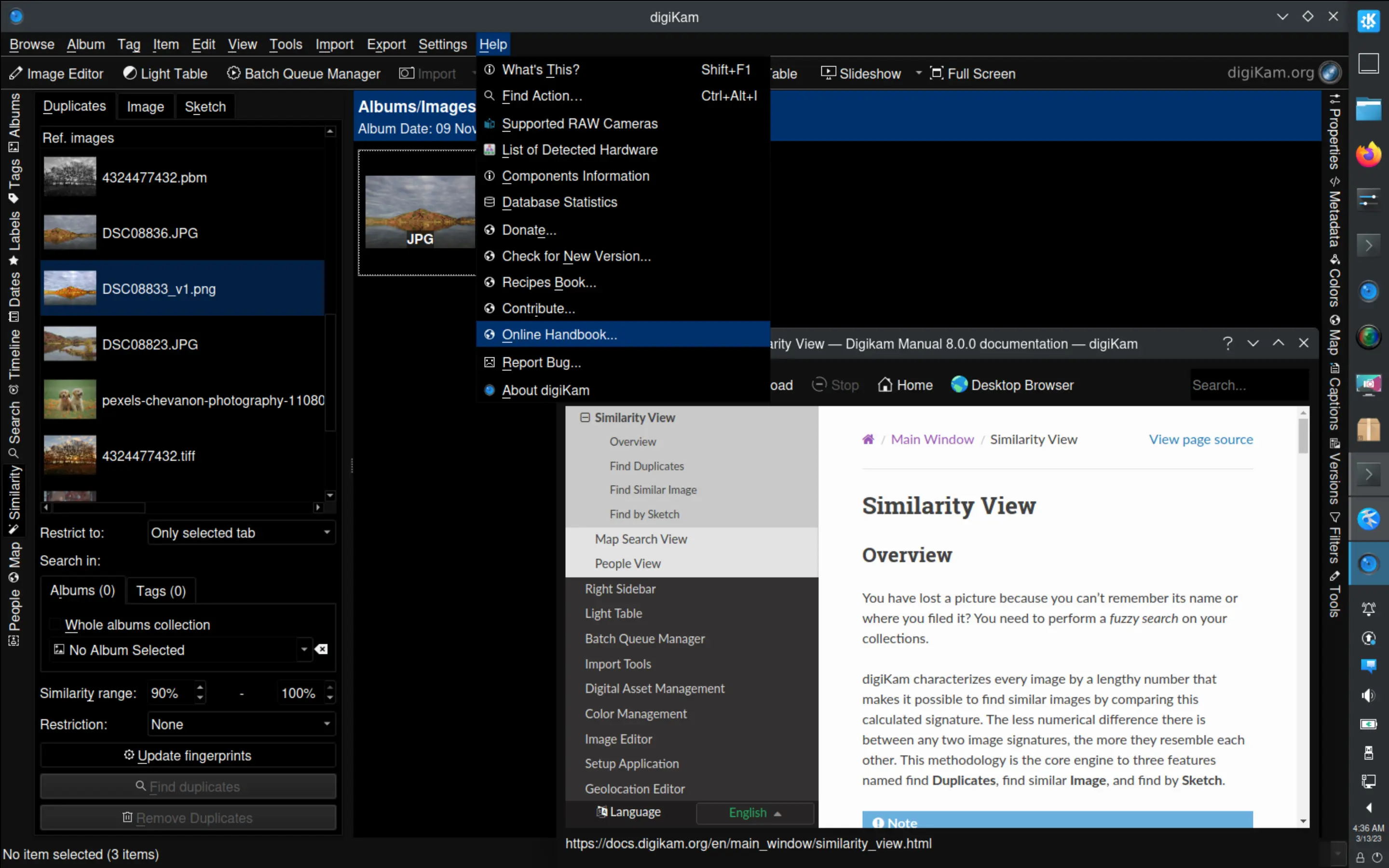 The new digiKam online documentation