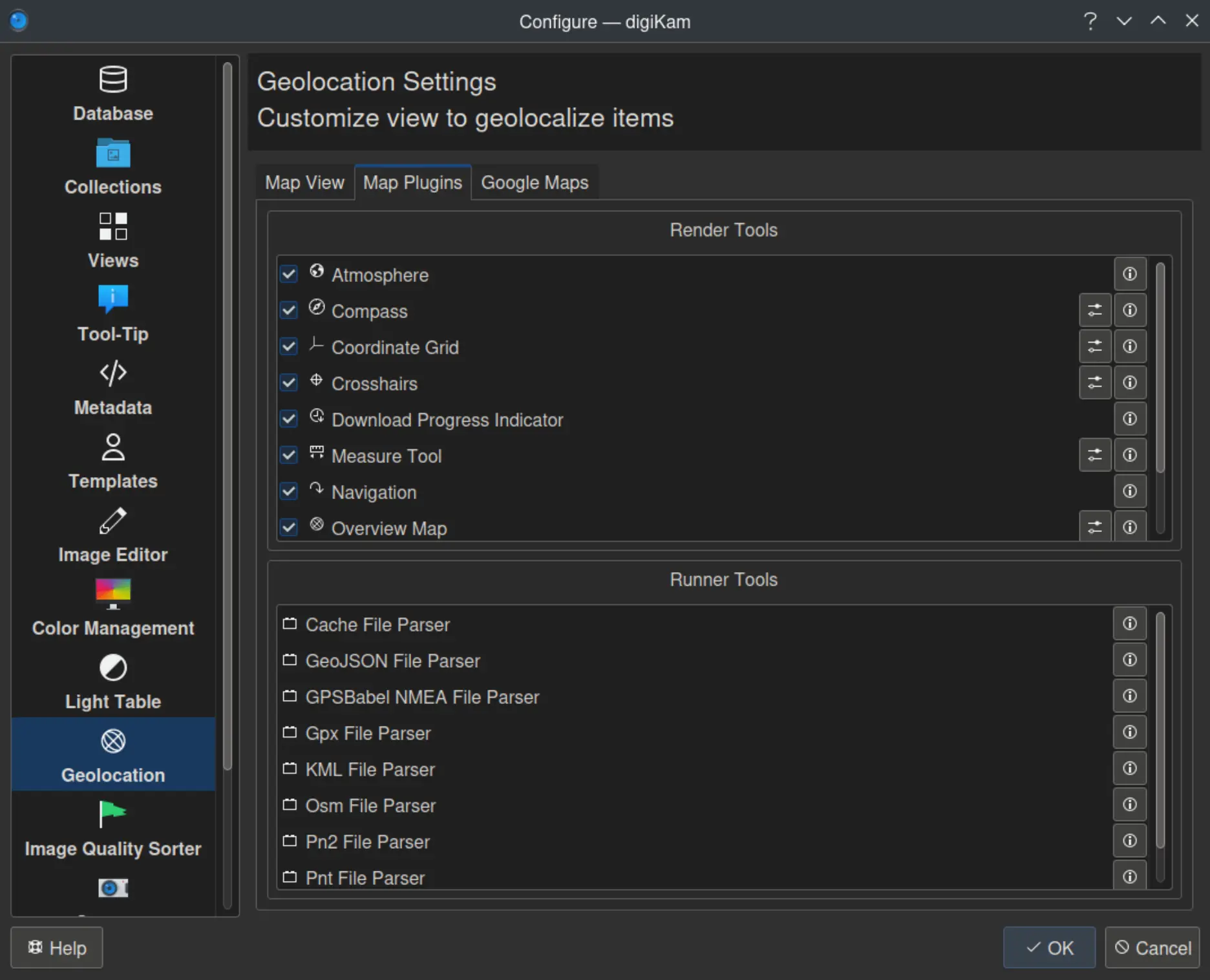digiKam 8.3.0 Setup Geolocation/Plugins