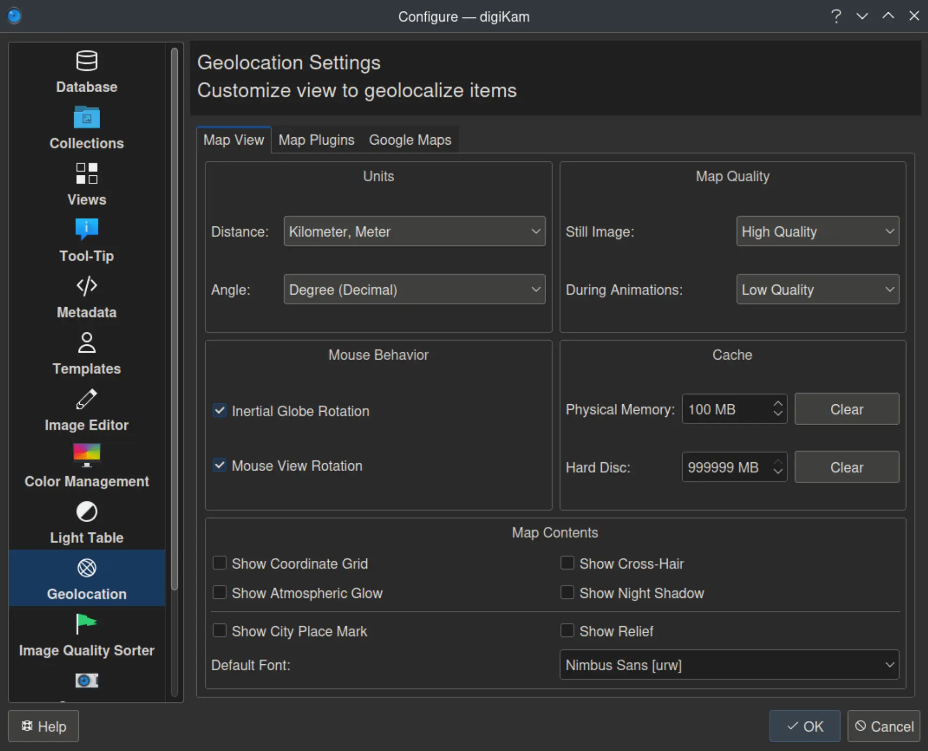 digiKam 8.3.0 Setup Geolocation/View