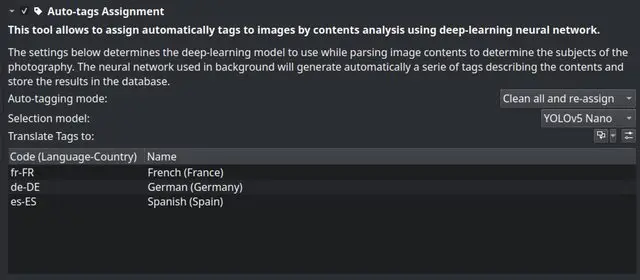 The digiKam auto-tags maintenance tool